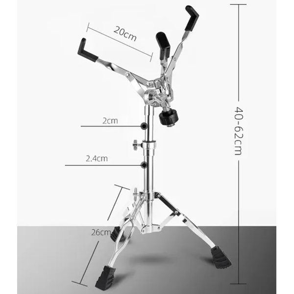 EXTREME SN110 SUPPORTO PER RULLANTE 12" 14" ALTEZZA REGOLABILE GAMBE DOPPIE RICHIUDIBILI