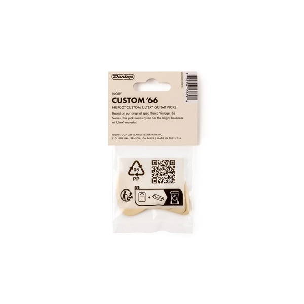 Dunlop Herco HEV211U66P Custom '66 Ultex Heavy Player's Pack/6