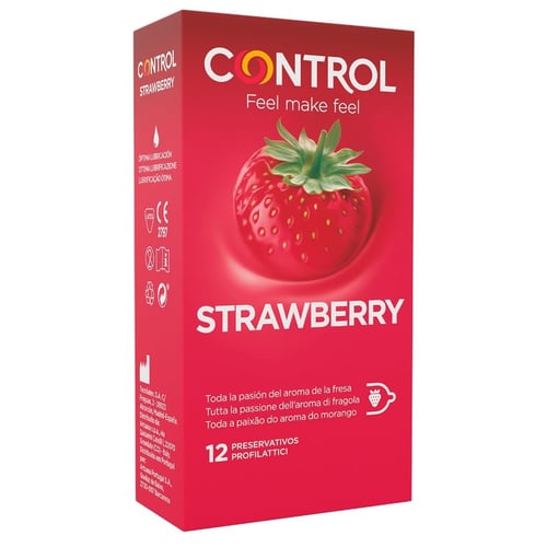 CONTROL CONDOMS CONTROL - ADATTA FRAGOLA 12 UNITÀ
