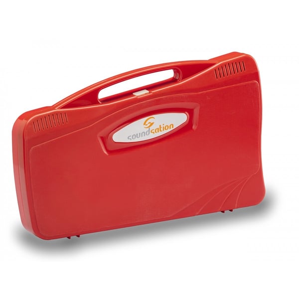 SOUNDSATION Metallofono Cromatico 25 Note con Case Rosso. Modello SG-25N-RD