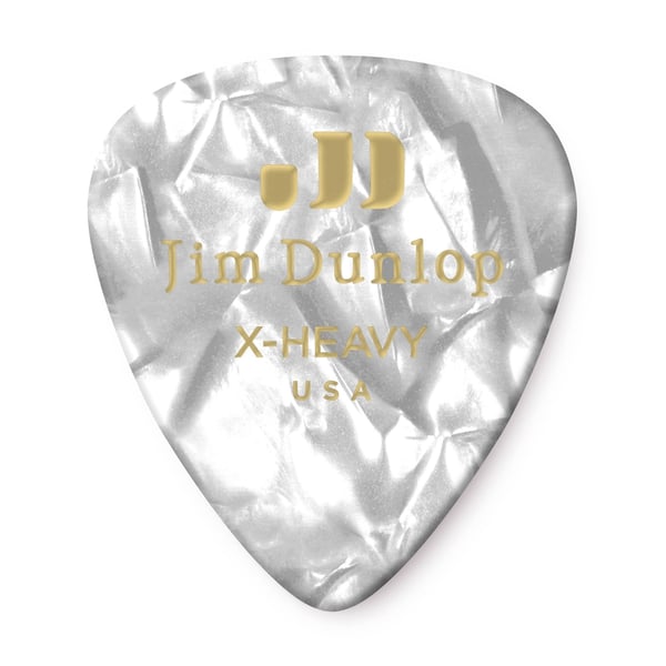 Dunlop 483R#04 White Perloid - Extra Heavy