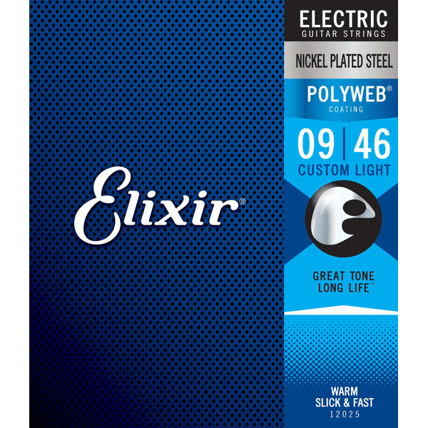 ELIXIR 12025 ELECTRIC NICKEL PLATED STEEL POLYWEB
