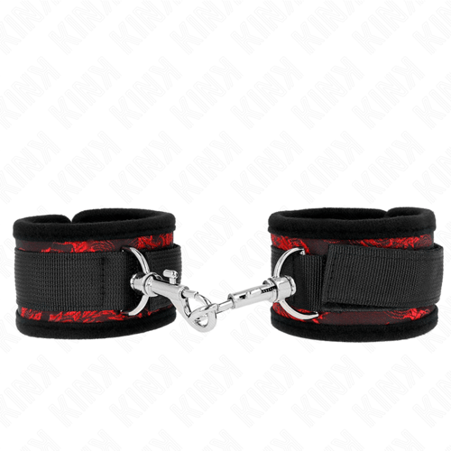 KINK WRIST RESTRAINT KINK - POLSO SCANDALO ROSSO-NERO