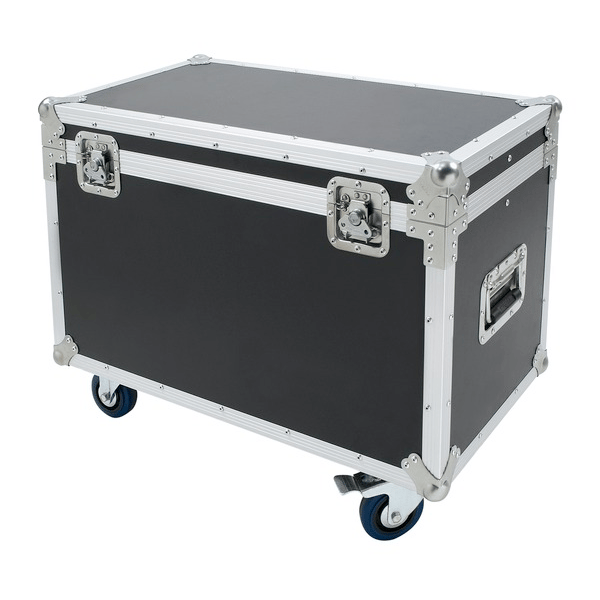 PROEL STAGE Flight case multifunzione realizzato in multistrato di pino marino di spessore 9mm. con ruote girevoli da 100 mm di tipo industriale (2 con freno).