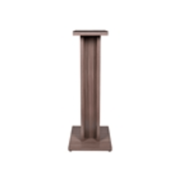 Gator Frameworks GFW-ELITESPKSTMN-GRY Coppia di supporti per monitor da studio in legno con finitura grigia Driftwood<br>