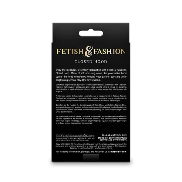 NS NOVELTIES - FETISH &amp; FASHION CAPPUCCIO CHIUSO NYLON BIANCO