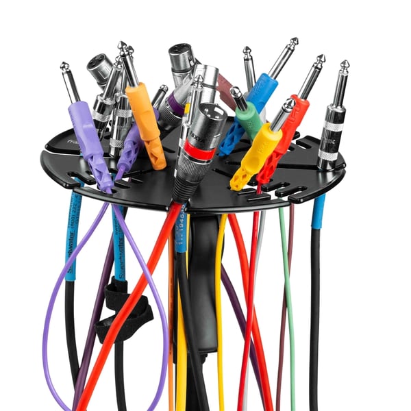 Gator Frameworks GFW-CABLEHNGRTRAY Organizzatore per cavi per aste microfoniche<br>