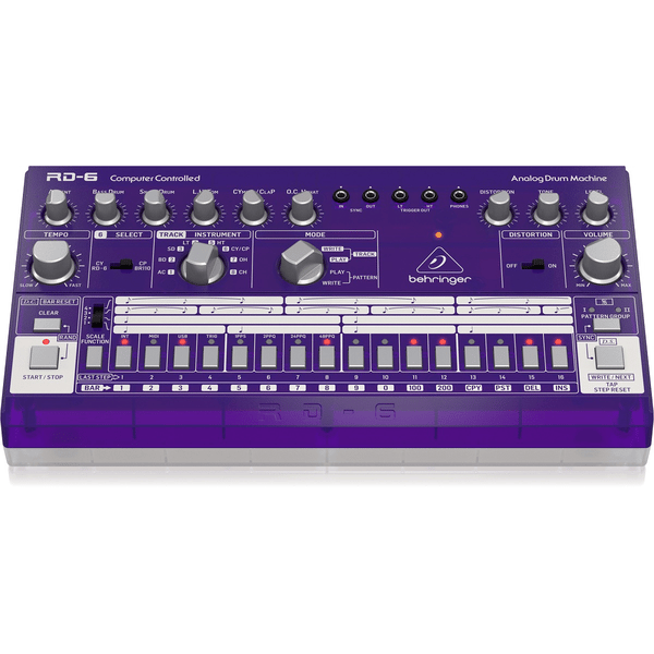 BEHRINGER RD-6 GP RHYTHM DESIGNER PURPLE DRUM MACHINE VIOLA