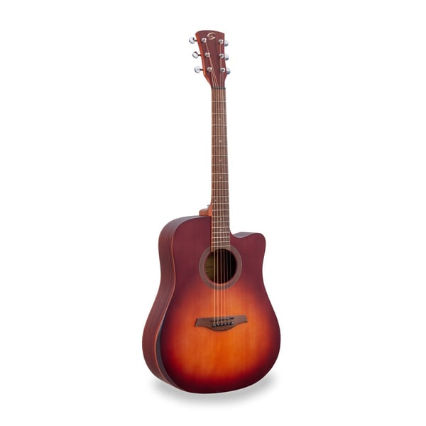 SOUNDSATION Chitarra acustica dreadnought amplificata con armrest in mogano. Modello EDGE ST DNCE-BSB