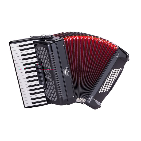 SOUNDSATION Fisarmonica 72 bassi nera. Modello VOCE II 3472-BK