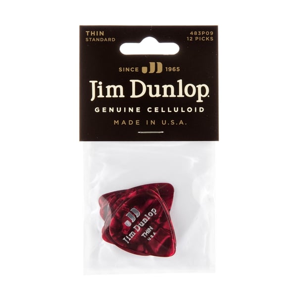 Dunlop 483P#09 Red Perloid - Thin