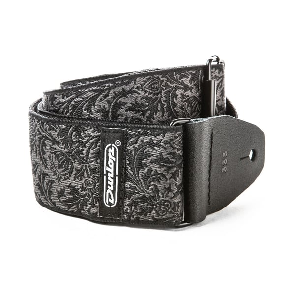 Dunlop D6714 Tracolla Jacquard Black Thistle