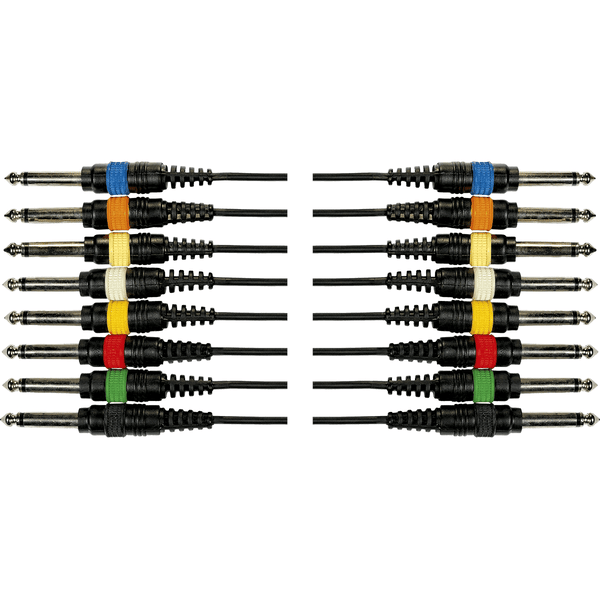 Yellow Cable OC02 Frusta 8 Cavi Jack Mono/Jack Mono 5 m