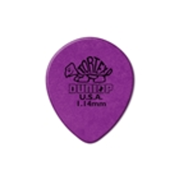 Dunlop 413R Tortex Tear Drop Purple 1.14