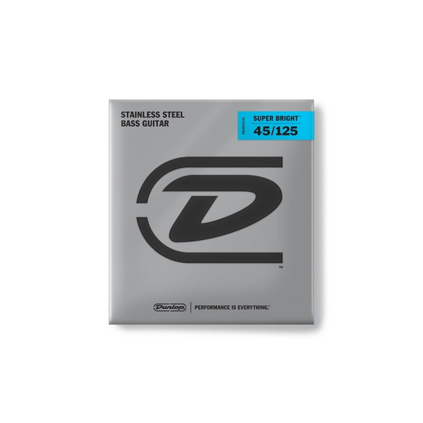 Dunlop DBSBS45125 Super Bright Stainless Steel, Medium Set/5