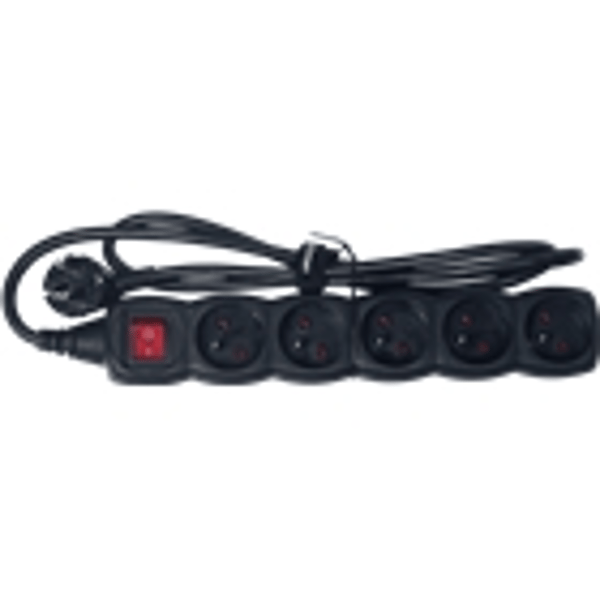 Algam Lighting MULTI 5S Multipresa 5 Posti Interruttore Generale
