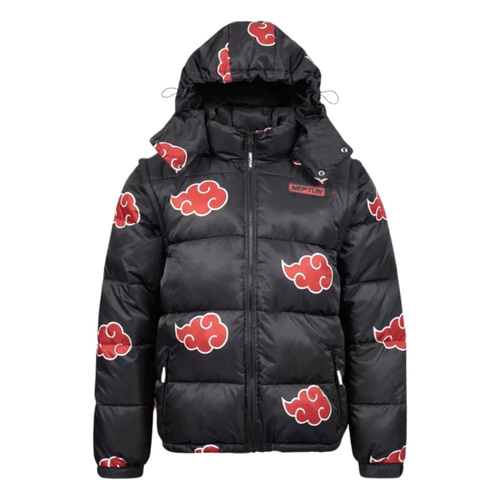 Naruto doudoune Akatsuki Rouge