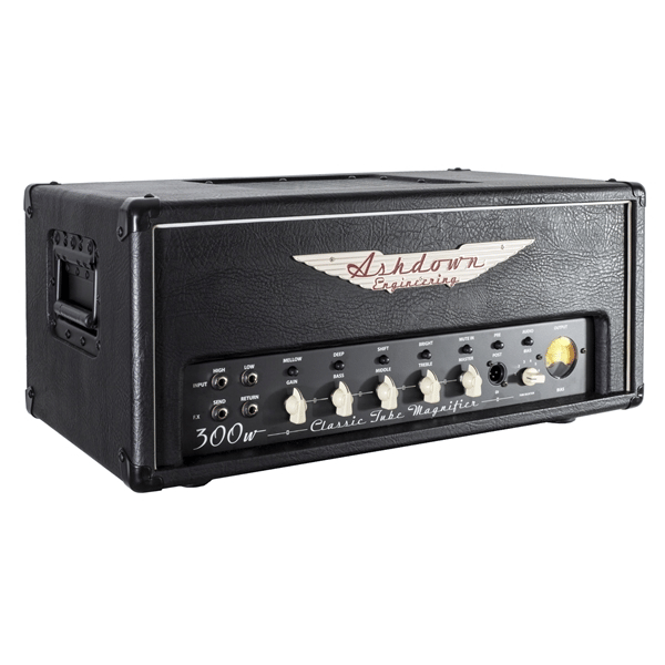 ASHDOWN CTM-300 TESTATA VALVOLARE PER BASSO ELETTRICO CTM300 300 WATT EQ 3 BANDE 6 SWITCH VU-METER EFX LOOP