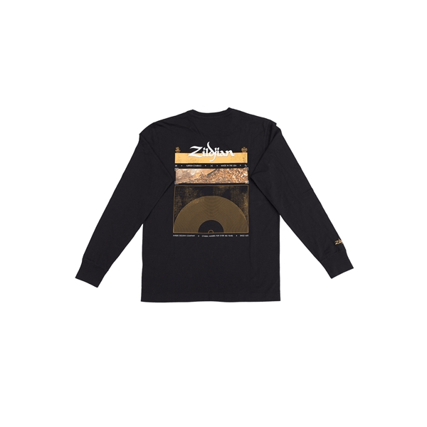 Zildjian ZALS0011 LONG SLEEVE BLACK TEE SMALL