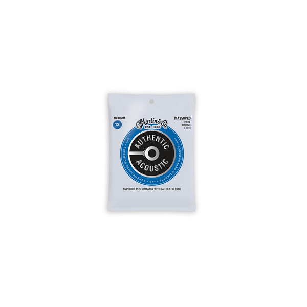 Martin & Co. MA150PK3 Authentic SP Medium Bronze 13-56 Pack 3
