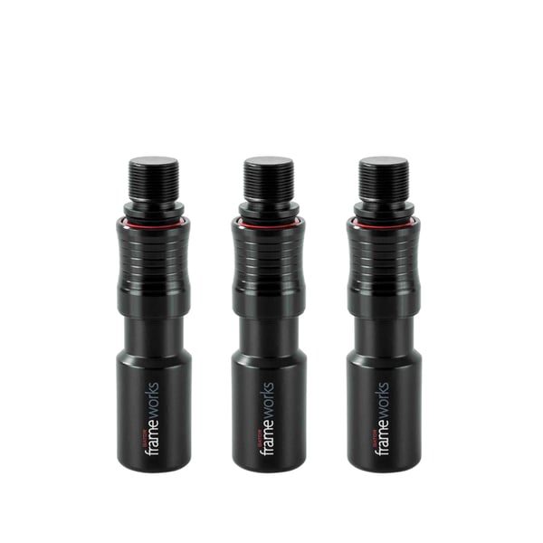 Gator Frameworks GFW-MIC-QRTOP3PK - Set di 3 adattatori con sgancio rapido per microfono