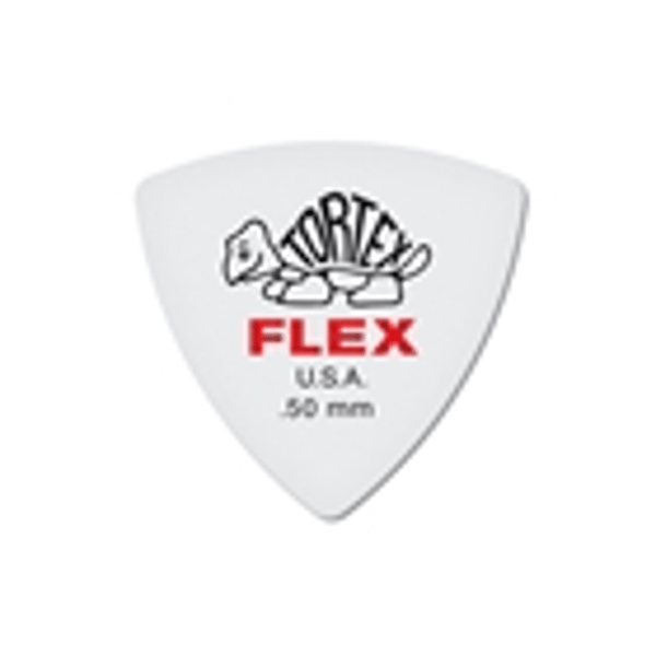 Dunlop 456R.50 Tortex Flex Triangle .50 mm Bag/72