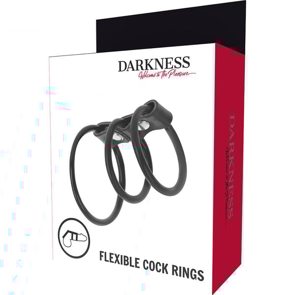 DARKNESS™ – SET AUS 3 FLEXIBLEN PENISRINGEN