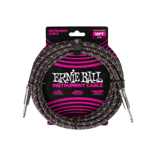Ernie Ball 6431 Braided Cables Purple Python 5,5 m