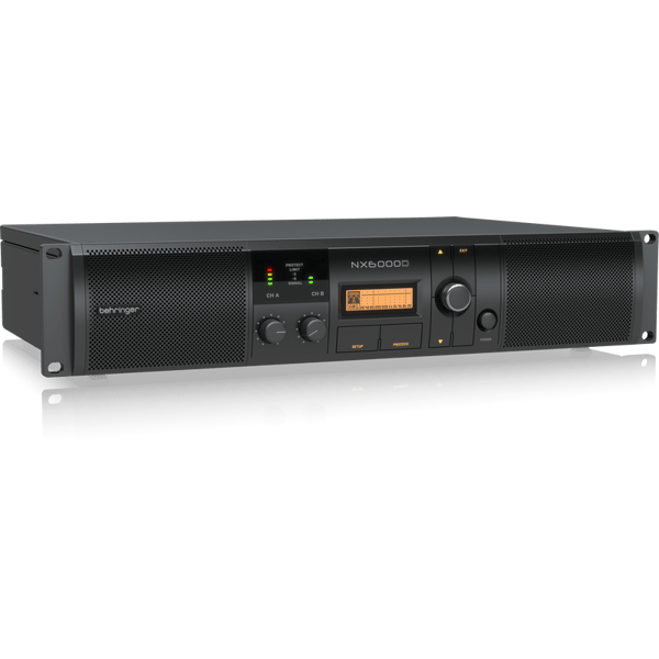 BEHRINGER NX6000D FINALE DI POTENZA 6000 WATT 2 CANALI CON COMPENSAZIONE AUTOMATICA DELL' IMPEDENZA + DSP
