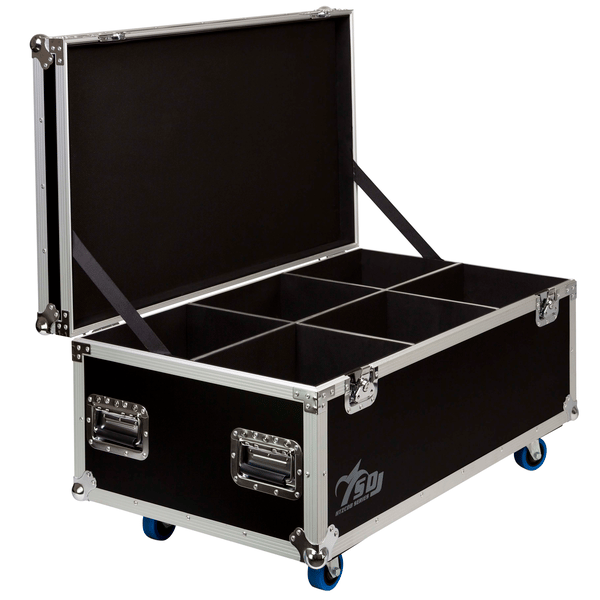 SDJ Flightcase per 6 pezzi di HTZ led COB