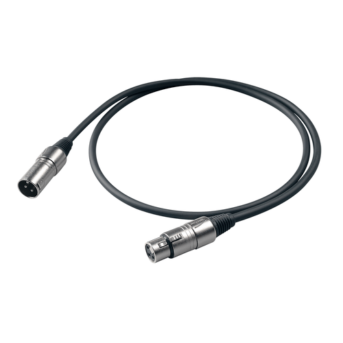 PROEL STAGE Cavo professionale DMX per segnale DMX512. Lunghezza 3 m. Colore disponibile: Nero Altre lunghezze disponibili: visualizzare le specifiche tecniche