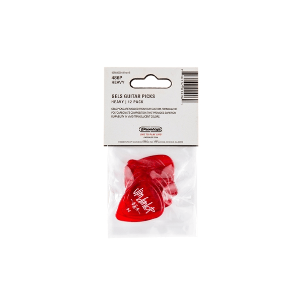 Dunlop 486PHV Gels Red Heavy