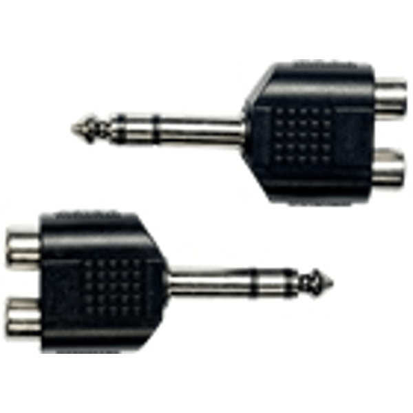 Yellow Cable AD17 Adattatore Jack TRS Maschio/2x RCA Femmina 2 Pcs