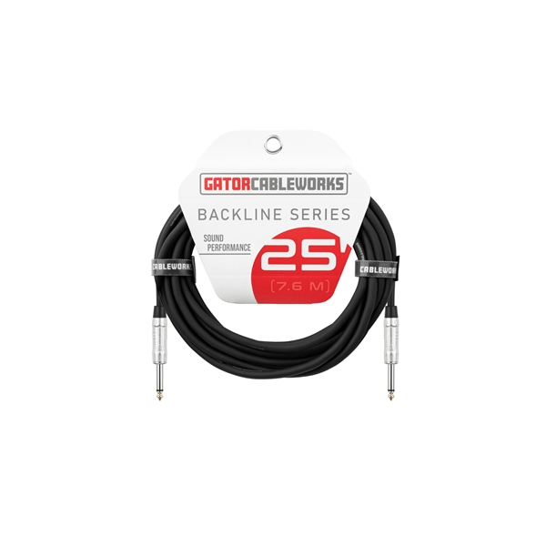 Gator Cableworks GCWB-SPK-25 Cavo speaker jack TS dritto/dritto 7.6 m Serie Backline