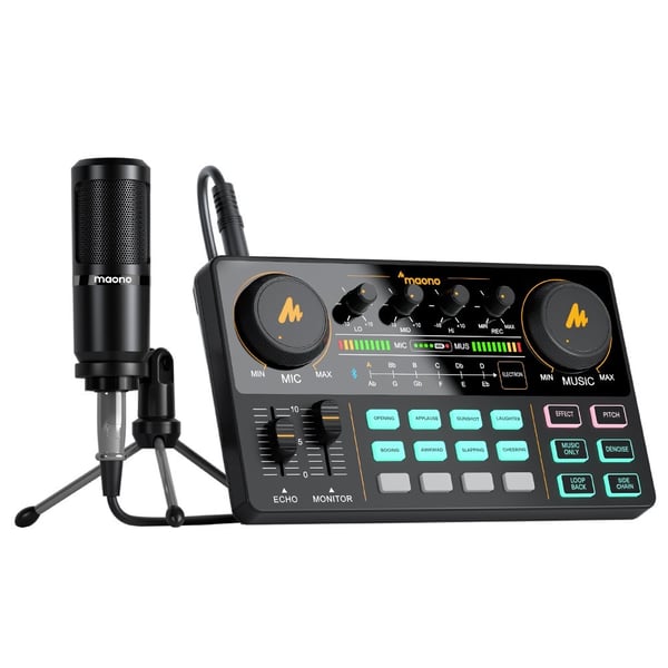 Kit portatile per Live Streaming e Podcast per Computer e smartphone MAONOCASTER LT AU-AM200-S1