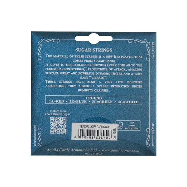 Aquila 155U Sugar Ukulele set GCEA