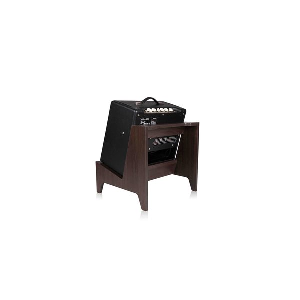 Gator Frameworks GFW-ELITEGTRAMPSM-BRN Stand per amplificatore combo Small in finitura Dark Walnut Brown<br>