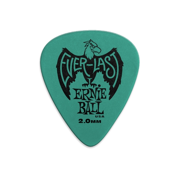 Ernie Ball 9196 Plettri Everlast Teal 2.0mm Busta da 12