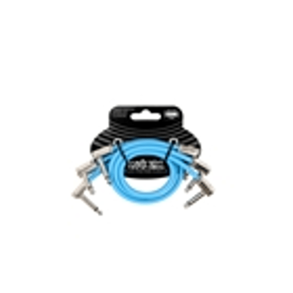 Ernie Ball 6461 Flex Patch Cable Blue 30cm 3pk