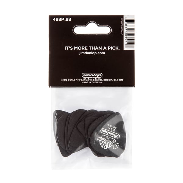 Dunlop 488P Pitch Black Standard .88