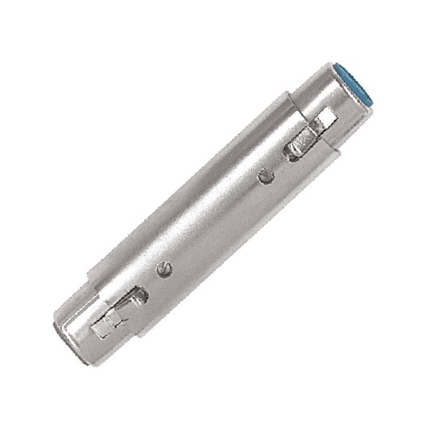PROEL STAGE Adattatore professionale in metallo: presa XLR 3 poli -&gt; presa XLR 3 poli.