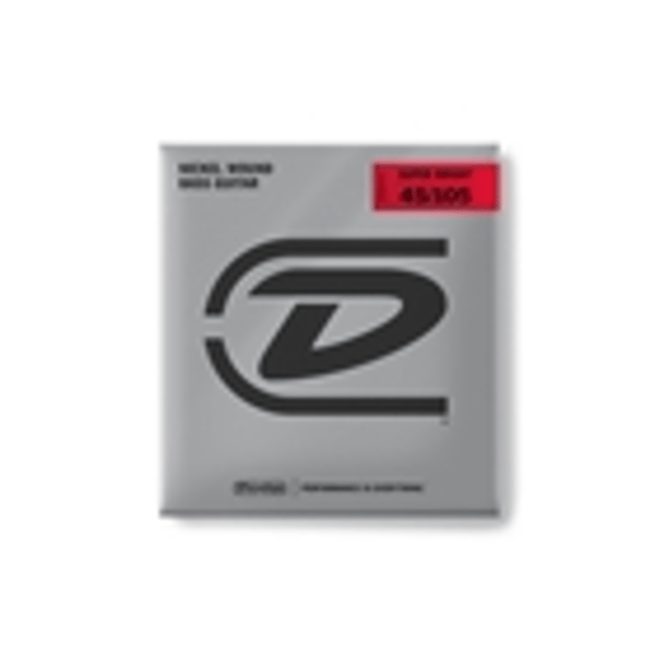 Dunlop DBSBN45105 Super Bright Nickel Wound, Medium Set/4