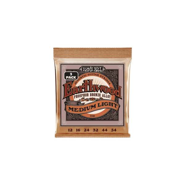 Ernie Ball 3546 Erthwd Med Light Phos 3 Pk 12 54