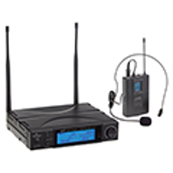 SOUNDSATION Radiomicrofono UHF True Diversity 300 canali con Trasmettitore Tascabile ed archetto. Modello WF-U1300P