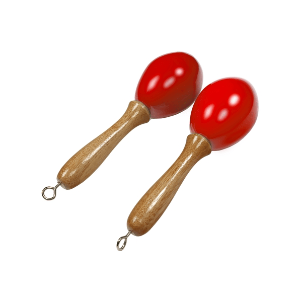 Tanga MARACAS-ROUGE-S Maracas piccole in legno - Rosse