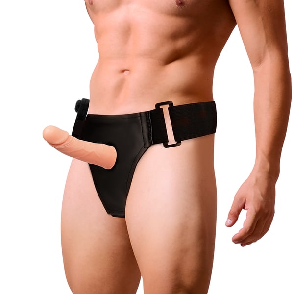 HARNESS ATTRACTION - ÁRNES HUECO MARCOS CON VIBRADOR 15 X 5 CM