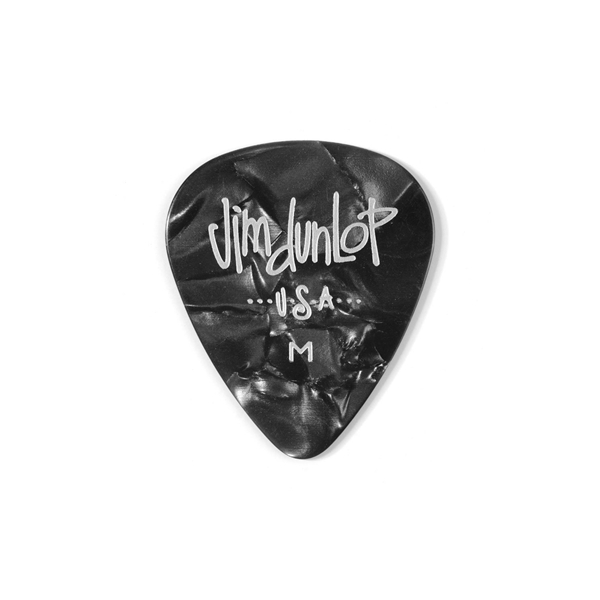 Dunlop 483P#02 Black Perloid - Medium