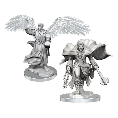 D&amp;D Nolzur's Marvelous Miniatures Unpainted Miniatures 2-Pack Aasimar Cleric Male