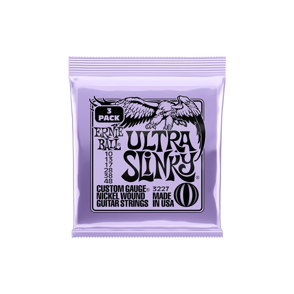 Ernie Ball 3227 Ultra Slinky Nckl Wnd 3 Pk 10 48