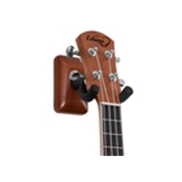Gator Frameworks GFW-UKE-HNGRMHG Supporto da parete per ukulele e mandolino con piastra in mogano